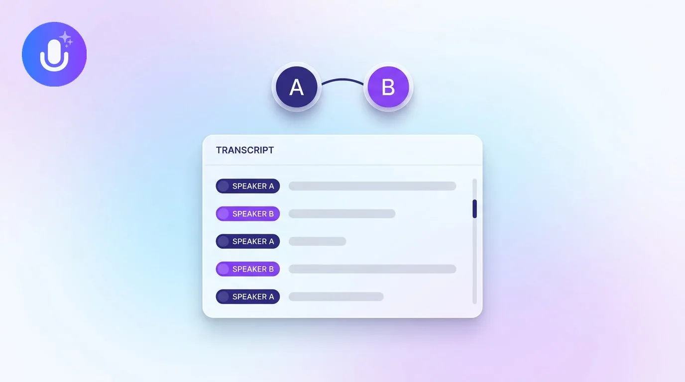 What Is Speaker Diarization? (And Why It Matters for Meeting Notes)